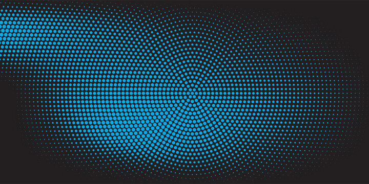 Halftone circle frame dotted background set. Round border Icon using halftone random circle dots raster texture. Grunge circular stain. Vector illustration.