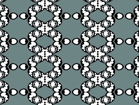 black and white batik pattern, west java batik , indonesian batik pattren