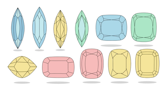 Colorful Gemstones Jewels Precious Stones.
