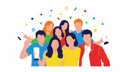 Fototapeta premium Diverse Group of Young Adults.