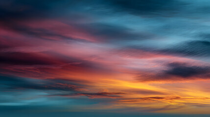 Fototapeta premium Abstract sunset sky with gentle color blending 