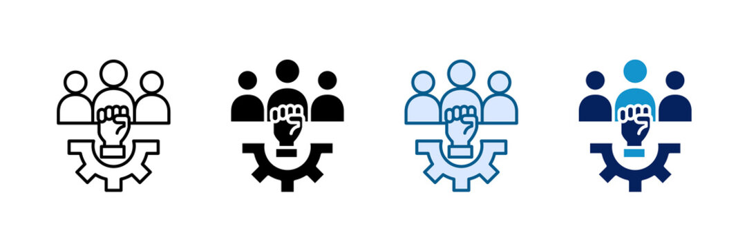 Unified Team Icon Set Multiple Style Collection