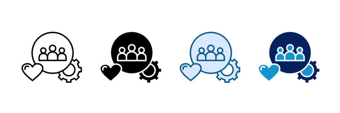 Collective Support Icon Set Multiple Style Collection