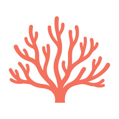 Obraz premium Coral reef branch illustration