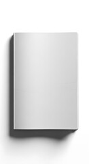 Naklejka premium Blank white rectangular object isolated.