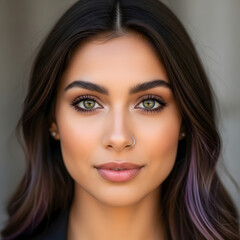 Fototapeta premium Portrait of a young beautiful woman