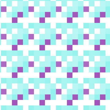 Blue Purple Pixel Grid Pattern