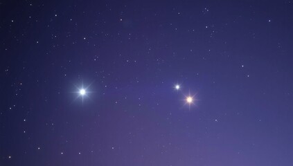 Obraz premium blue sky with stars