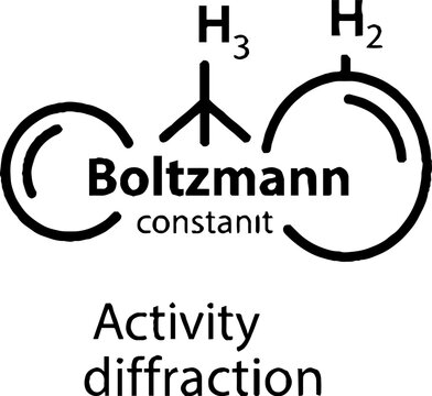 Boltzmann Constant and Chemical Physics Concept Icon