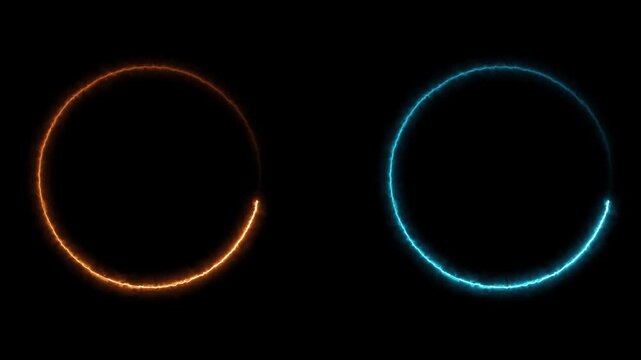 Abstract neon light motion with glowing colorful wave pattern