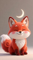 Fototapeta premium red fox with a smile