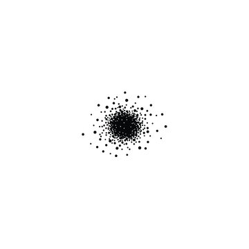Black Dots Explosion Particle.