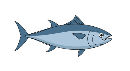 Fototapeta premium Tuna fish swimming in ocean waters.