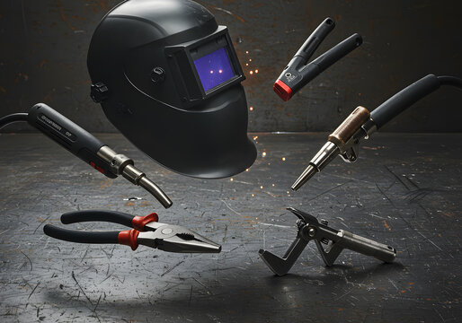 Welding tools studio shot