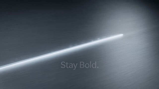 Modern Tech Metallic Background with Neon Light & Bold Message - Corporate Presentation Graphic