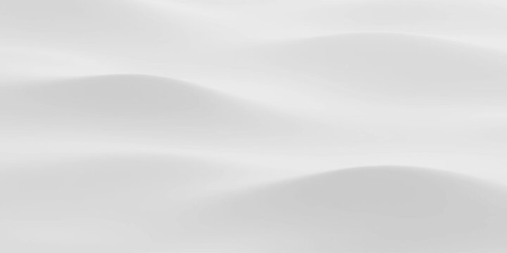 Elegant white silk and satin fabric background with smooth flowing waves of soft luxury textile material in a blue light motion design