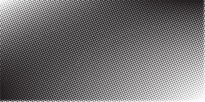 Abstract geometric black and white deco art halftone hexagone and triangle print pattern