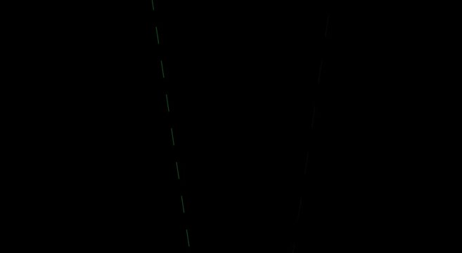 Abstract green laser light beams animation