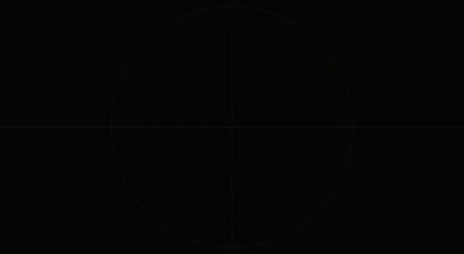 Digital target reticle hud overlay animation