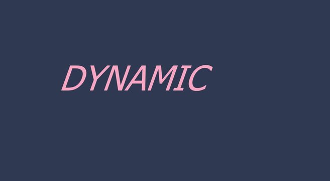 Dynamic typography motion animation kinetic