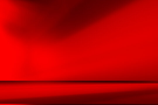 Title	
Wall interior background, studio and backdrops show products.with shadow from window color Red background for text insertion and presentation product	
