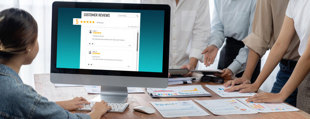 Customer experience and review analysis by brisk computer software for corporate business