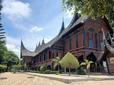 Beautiful Big House from Minangkabau West Sumatera