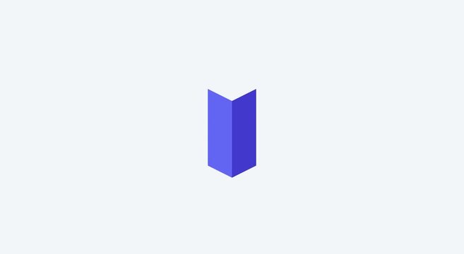 Minimalist blue 3 d arrow animation direction