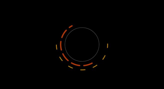 Minimalist circular loading animation
