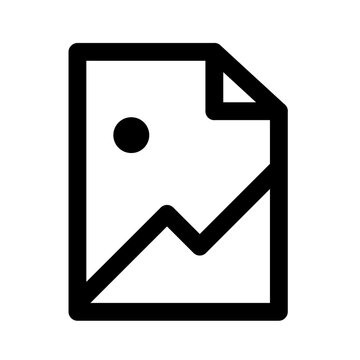 Standard image file format icon for photo galleries and digital asset management software.