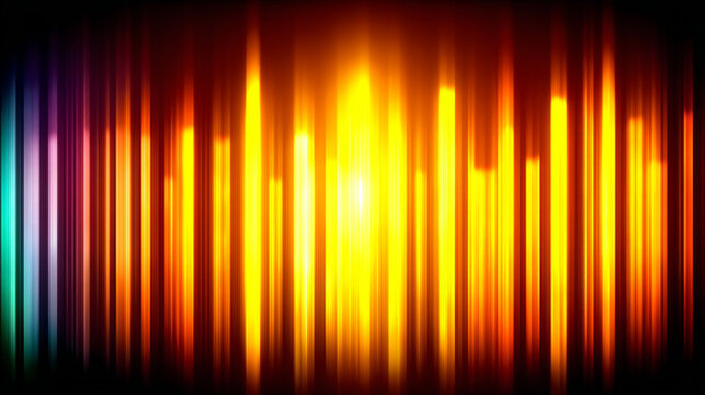 Abstract background with glowing vertical lines creating a light effect with a warm color spectrum