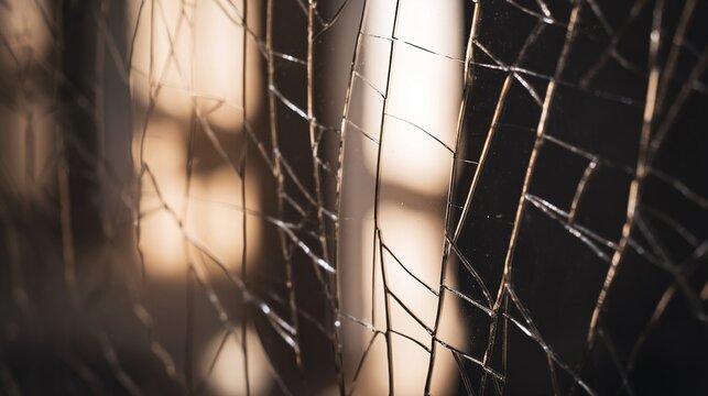 fracture. A mirror with a web of cracks reflecting a distorted image. wellbeing guides, coaching materials, designed for coaching and self-improvement content, clarifies learning.