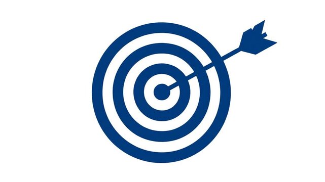 Strategic Business Target Animation Vector Icon Set for Goal Achievement. Illustrate precision, success, and clear objectives with this impactful graphic design element