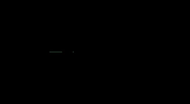 Minimalist green line loading animation