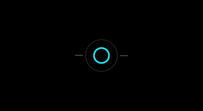 Minimalist hud loading circle animation