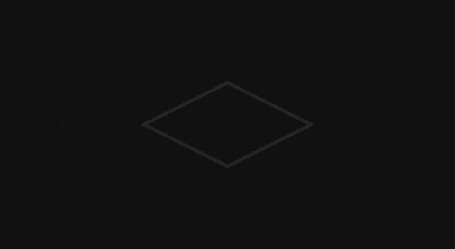 Minimalist isometric diamond animation