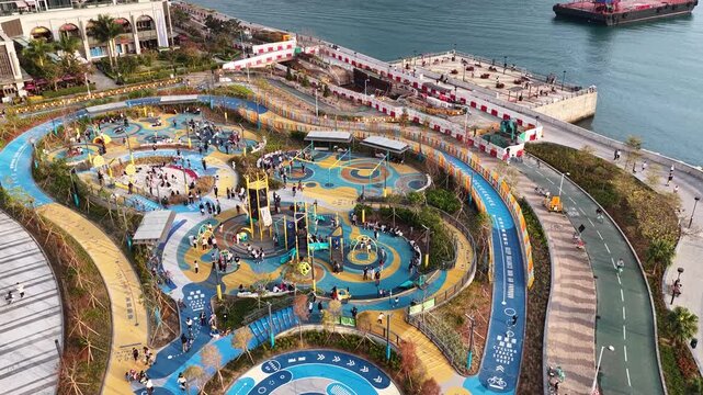 Colorful waterfront park stretches across Tseung Kwan O Feb 7 2026