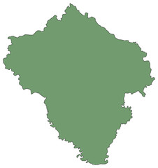 Fototapeta premium Vector Map of Rongpur District Bangladesh