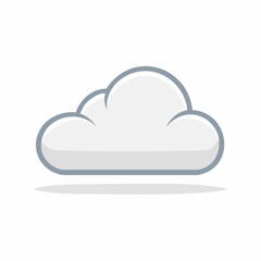 Fototapeta premium Stylized Cloud Icon
