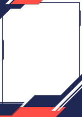 Modern Geometric Corporate Border Frame Background © Ancala