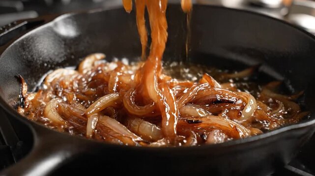 Caramelizing Onions in a Cast Iron Skillet