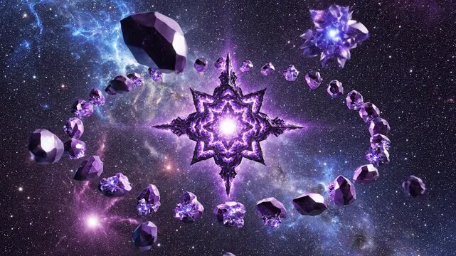 Colossal Arcane Nexus Pulsating in Cosmic Nebula