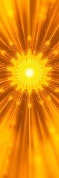 Yellow hues brighten solar plexus, embodying confidence, Light, Empowerment