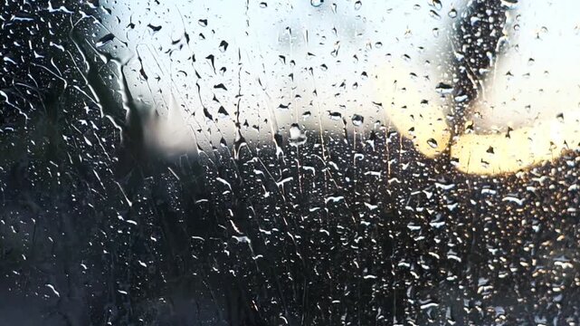 rain drops on window
