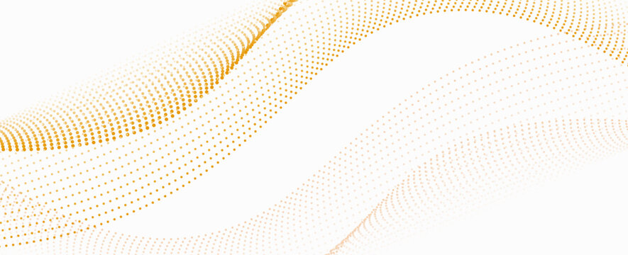abstract background vector illustration with orange binary code