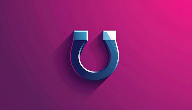 blue usb type c cable connector on vibrant magenta background minimal tech concept