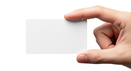 Obraz premium Hand holding blank business card