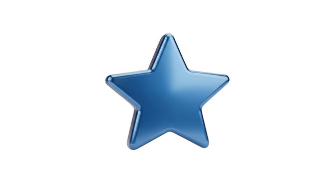 Shiny blue star icon
