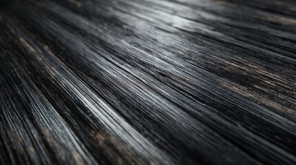 Fototapeta premium Abstract dark wooden planks surface background texture.