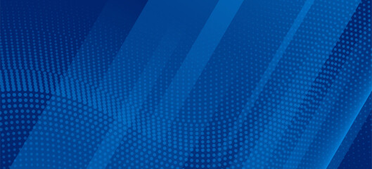Obraz premium Abstract blue background with glowing geometric lines. Modern blue gradient square shape design. Futuristic technology concept. Suit for brochure,